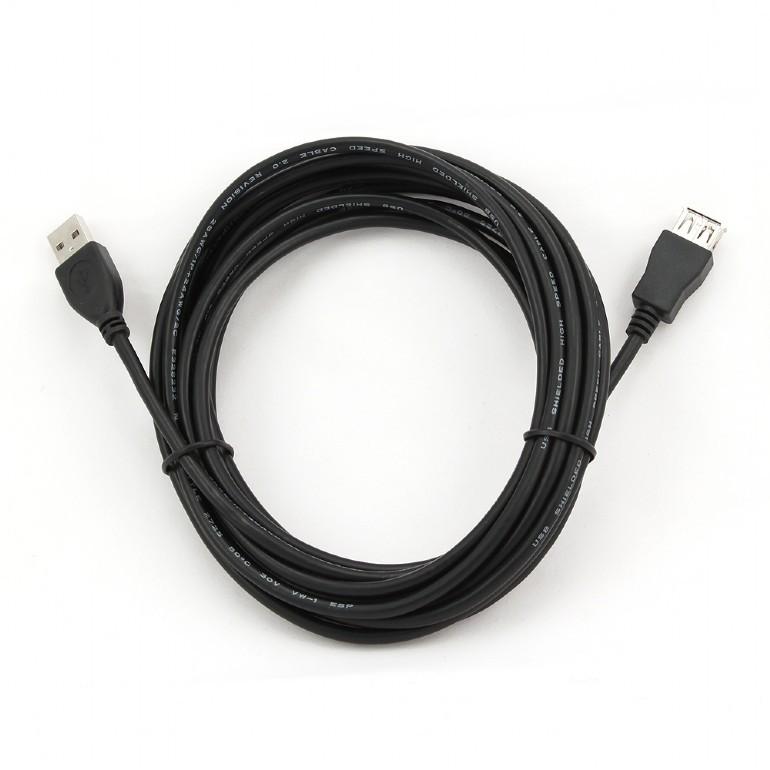 GEMBIRD CCP-USB2-AMAF-15C Gembird USB 2.0 A- A-socket 15ft cable juodas
