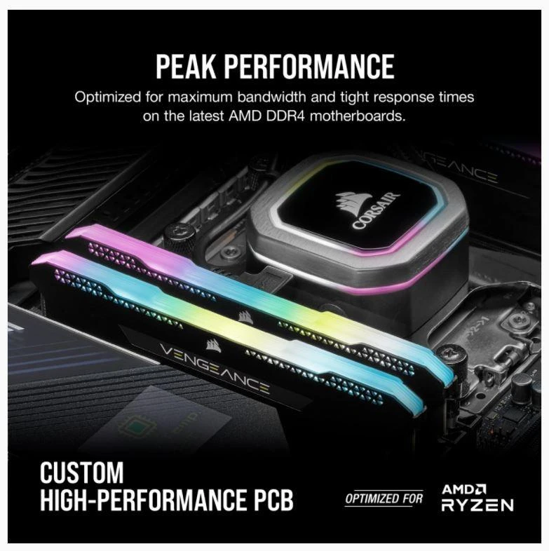 RAM Corsair VENGEANCE RGB PRO SL 16 GB, DDR4, 3200 MHz, kompiuteris/serveris, registracijos Nr., ECC Nr.