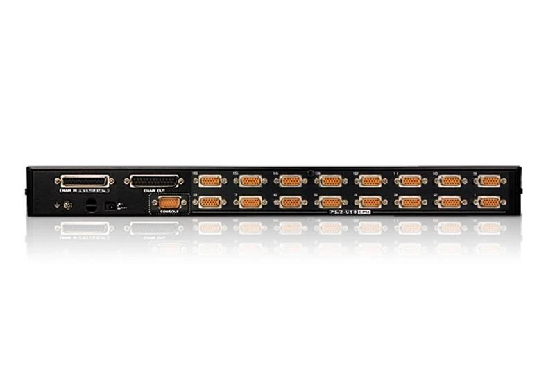 Aten | 16 prievadų PS/2-USB VGA KVM jungiklis su Daisy-Chain prievadu ir USB periferiniu palaikymu | CS1716A