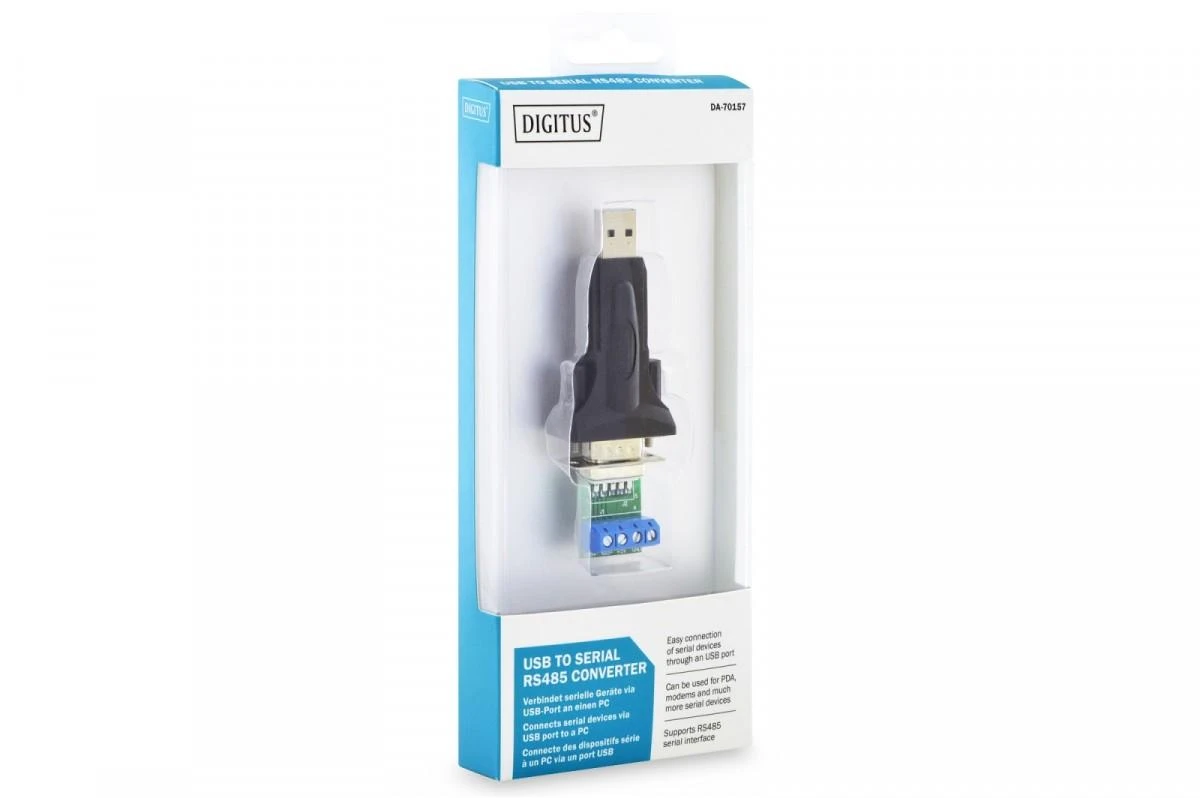 Assmann Electronic DIGITUS USB 2.0 į nuoseklųjį keitiklį RS485 įsk. USB A Kabelis 80cm USB AM / USB AF