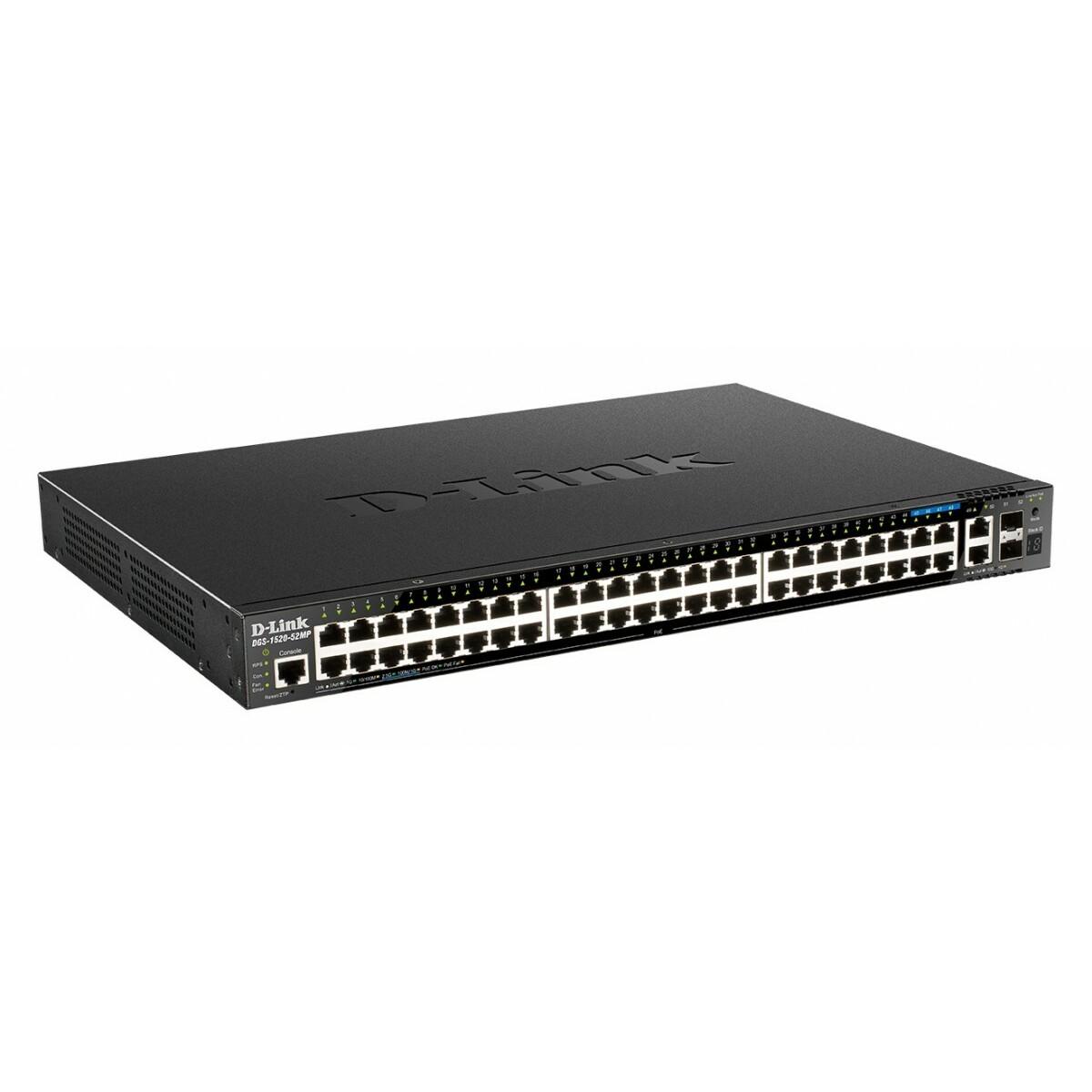 Šakotuvas D-LINK 52P išmanusis valdomas gigabitinis jungiklis