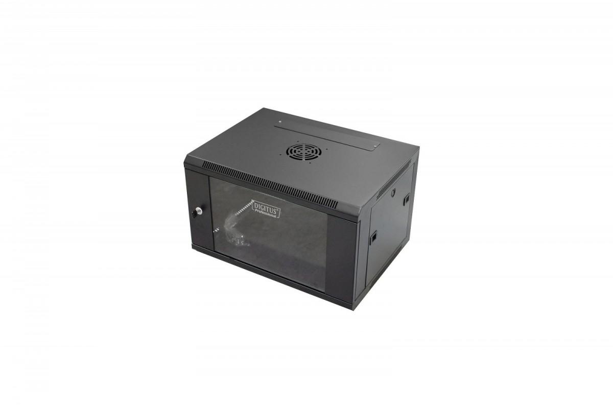 Assmann Electronic DIGITUS DN-W19 06U/450/B Sieninė spintelė 6U 600x450mm juodas RAL 9004