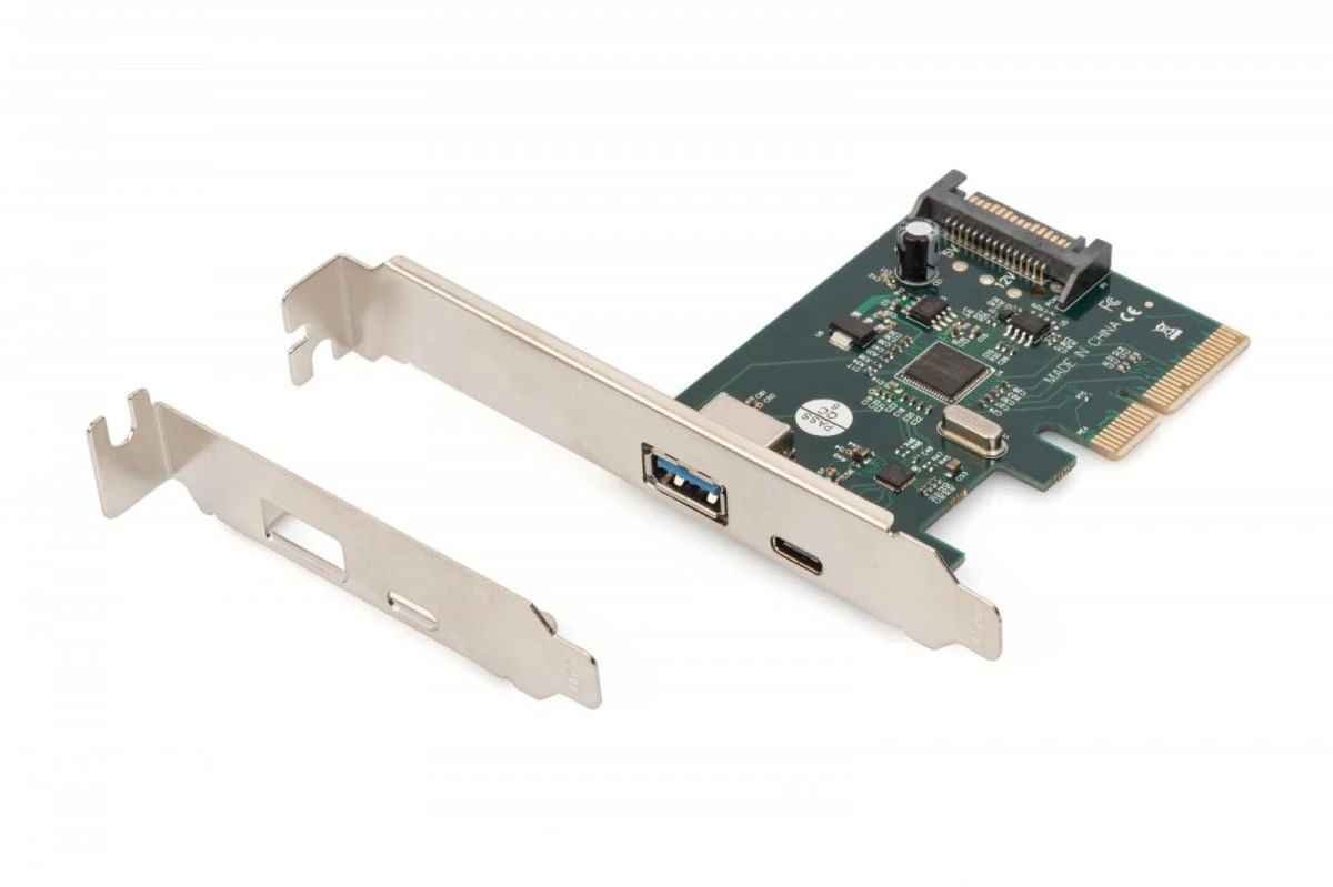 Assmann Electronic Assmann elektroninė DIGITUS PCIe kortelė C tipo USB + A tipo USB