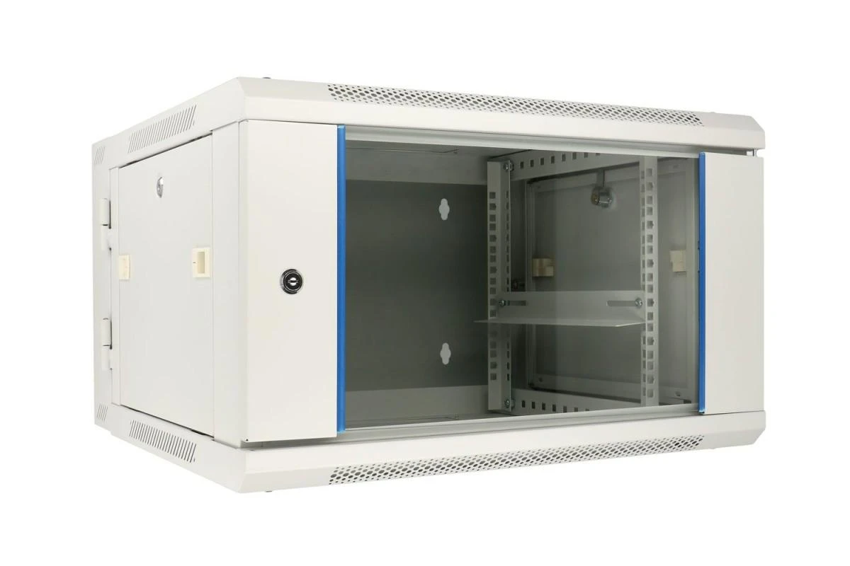 EXTRALINK 6U 600X600 AZH sieninė spintelė sūpynės tipo pilka
