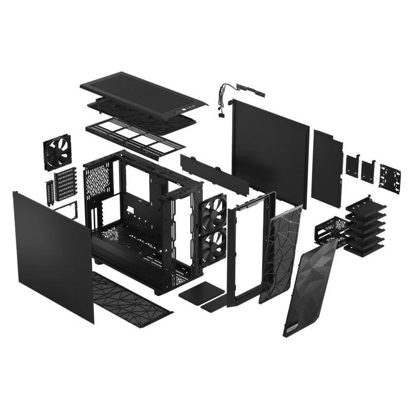 Fractal Design | Meshify 2 Compact | ATX | Juodas