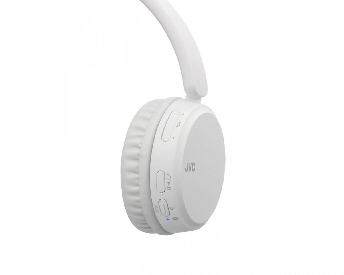 Belaidės Ausinės su mikrofonu JVC HA-S35BT-WU "Bass boost", iki 17 val, baltos