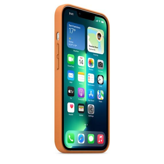Apple iPhone 13 Pro Odinis dėklas su MagSafe, Rudas (Golden Brown)