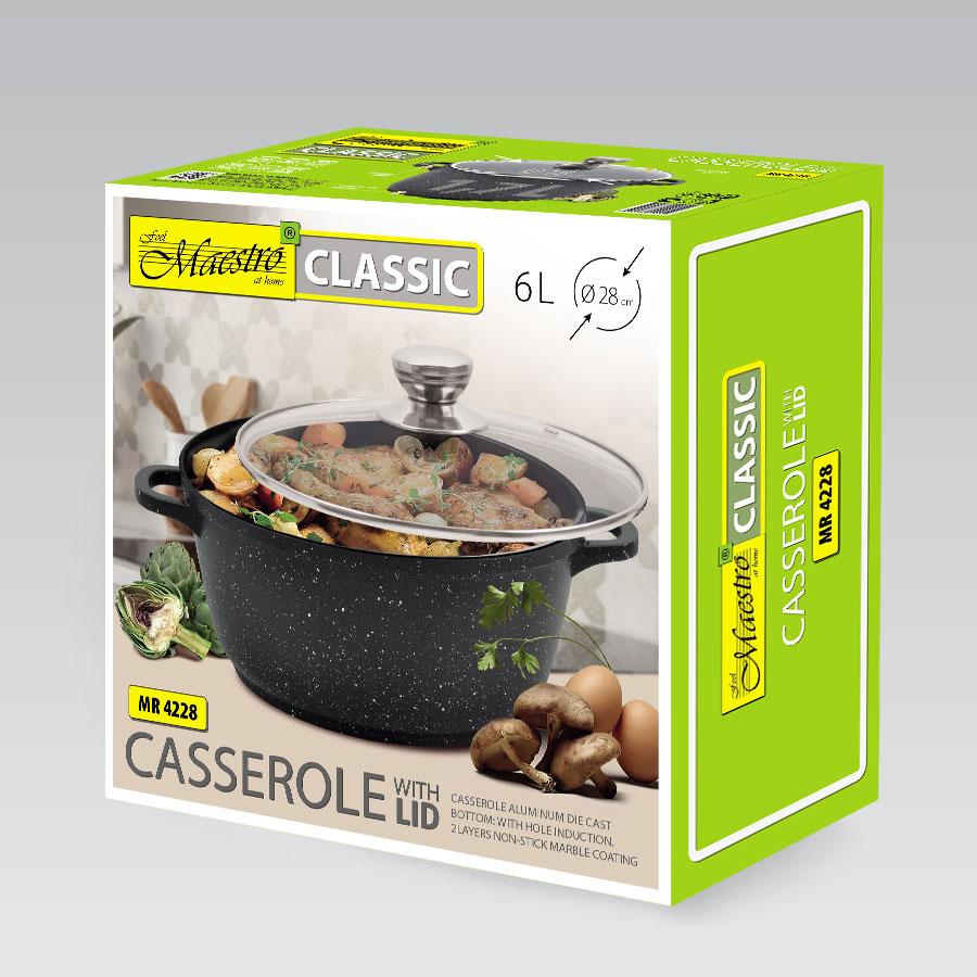 Puodas Maestro su dangteliu 28 cm, 6,0 l MR-4228 MAESTRO