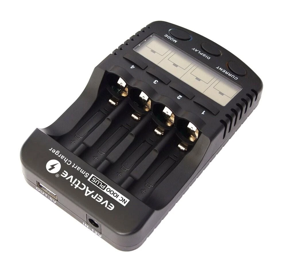 everActive profesionalus AA/AAA elementų įkroviklis NC-1000 PLUS