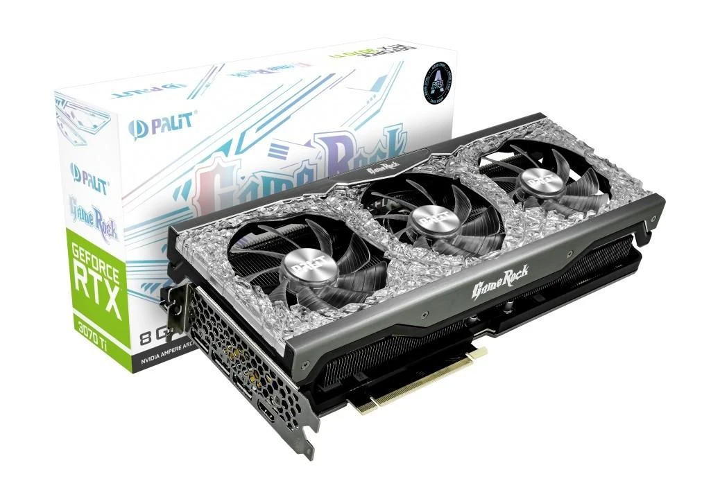 Vaizdo plokštė PALIT GeFoce RTX 3070Ti Gamerock 8G 256 bitų GDDR6X 1575/1770MHz HDMI 2.1 3x DP 1.4a