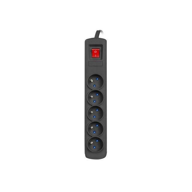 NATEC Surge protection Bercy 400 1.5m 5x French outlets juodas