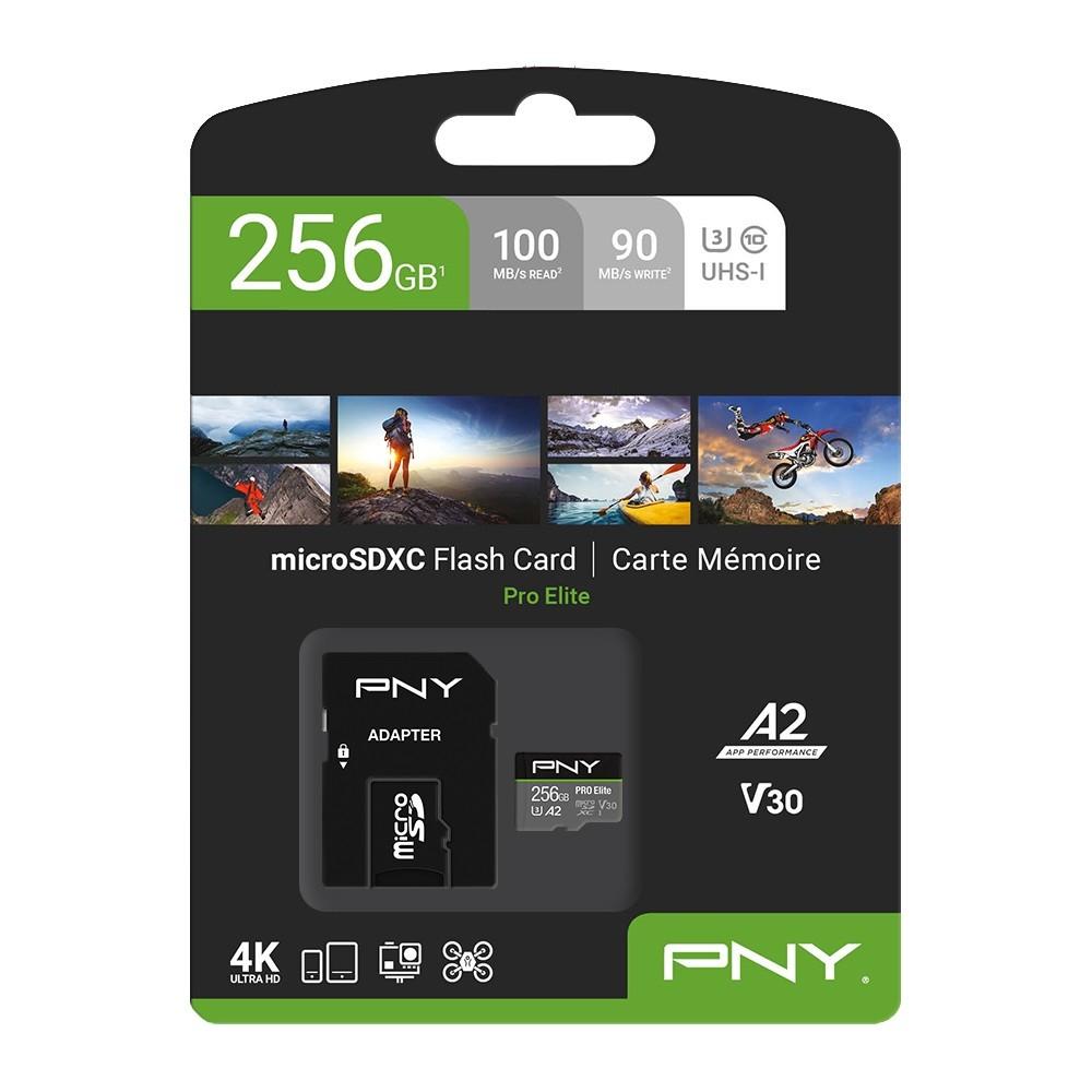 Atminties kortelė telefonui Micro SDXC PNY P-SDU256V32100PRO-GE 256GB