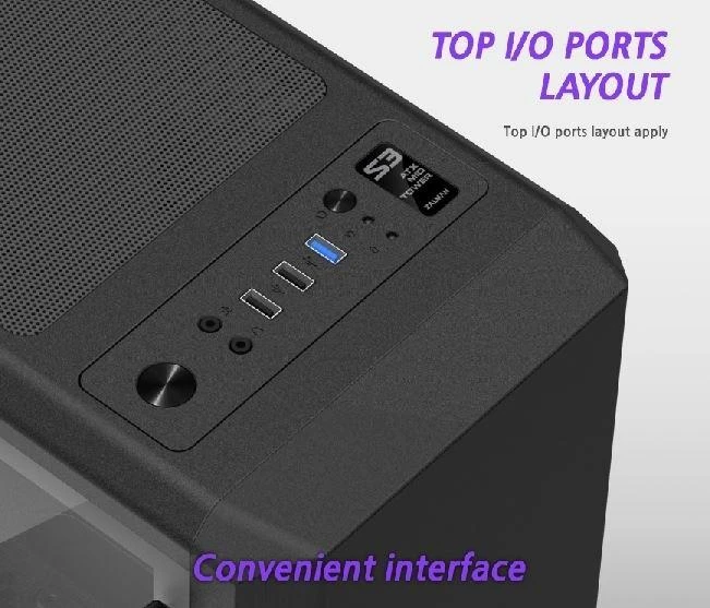 Stacionarau kompiuterio korpusas  ZALMAN S3 case Zalman S3 ATX MID Tower Computer Case with window