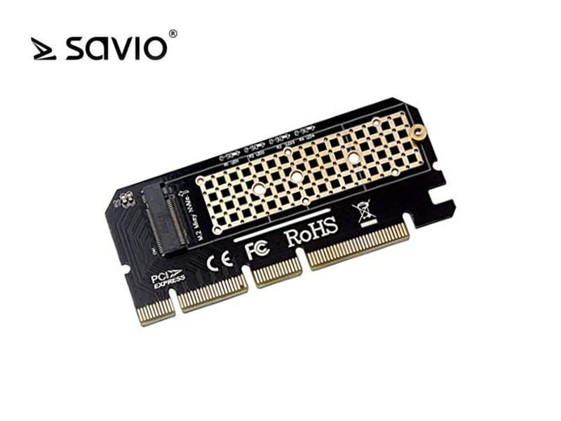 M.2 Adapteris - Savio AK-41 PCI-E Išplėtimo Kortelė