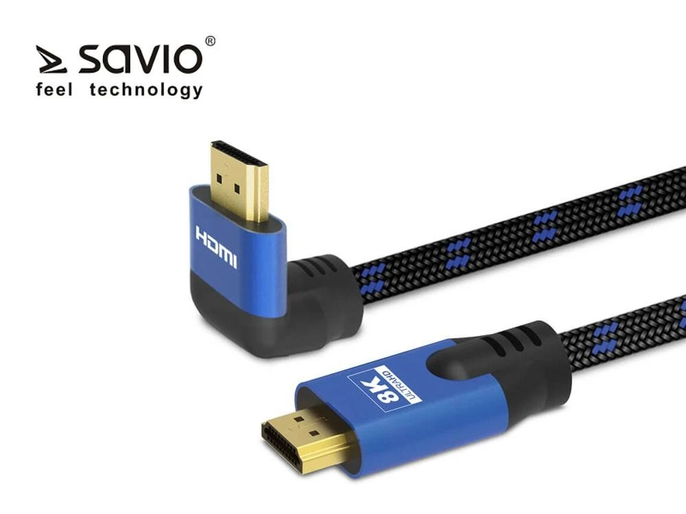 Savio HDMI – HDMI kabelis 3m mėlynas (SAVIO CL-148)