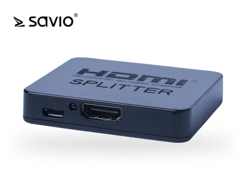 HDMI Skirstytuvas - Savio CL-93 4K 2 Prievadai Juodas