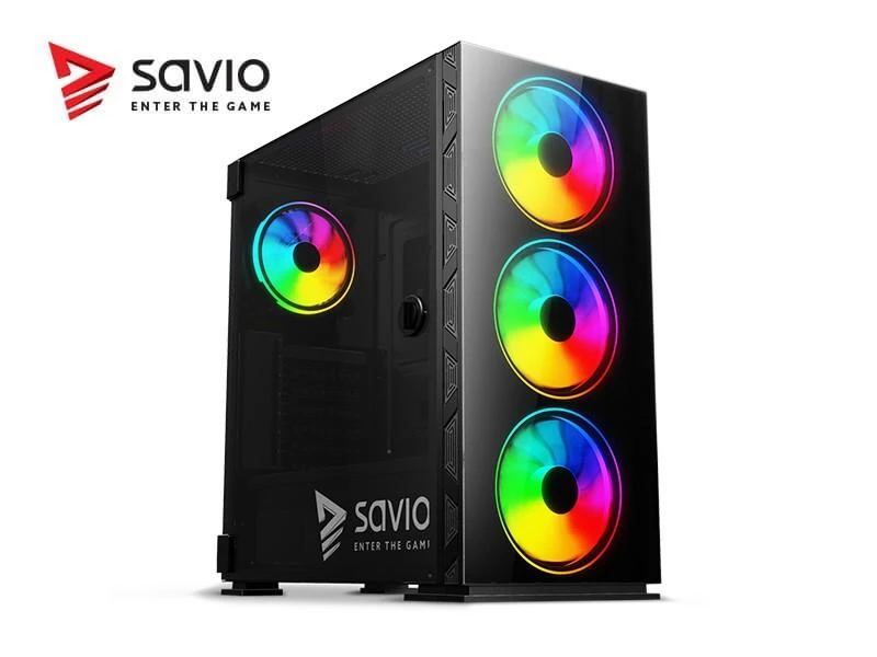 „Savio Prime X1“ ARGB stiklo dėklas (SAVGC-PRIMEX1)