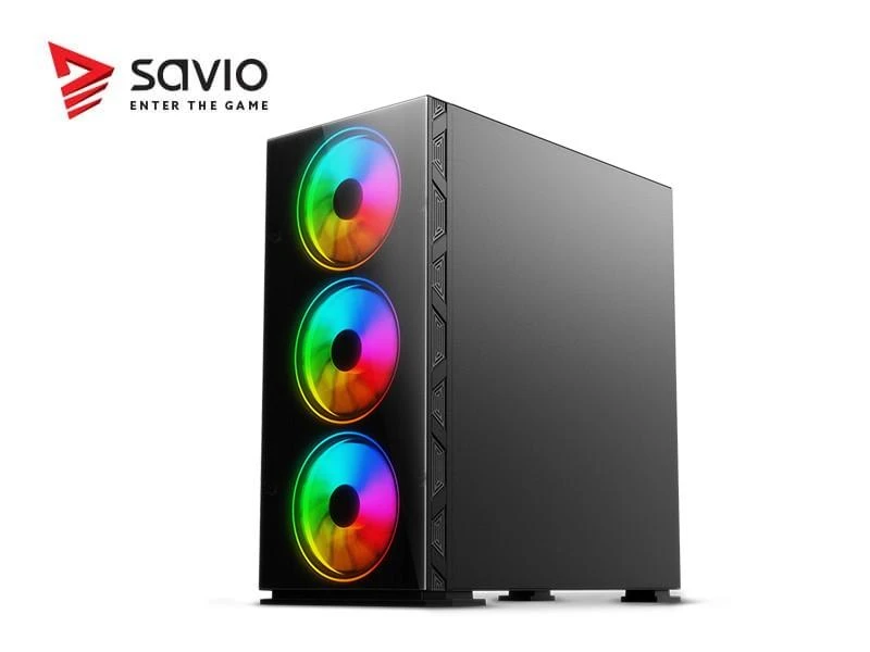 „Savio Prime X1“ ARGB stiklo dėklas (SAVGC-PRIMEX1)