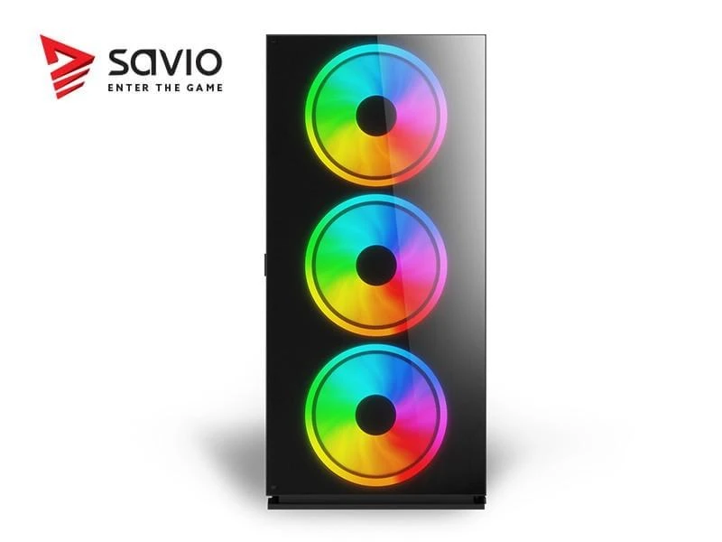 „Savio Prime X1“ ARGB stiklo dėklas (SAVGC-PRIMEX1)