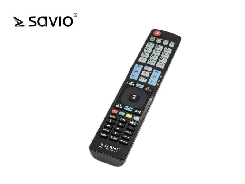 Savio RC-11 nuotolinio valdymo pultas IR belaidis televizorius Paspauskite mygtukus