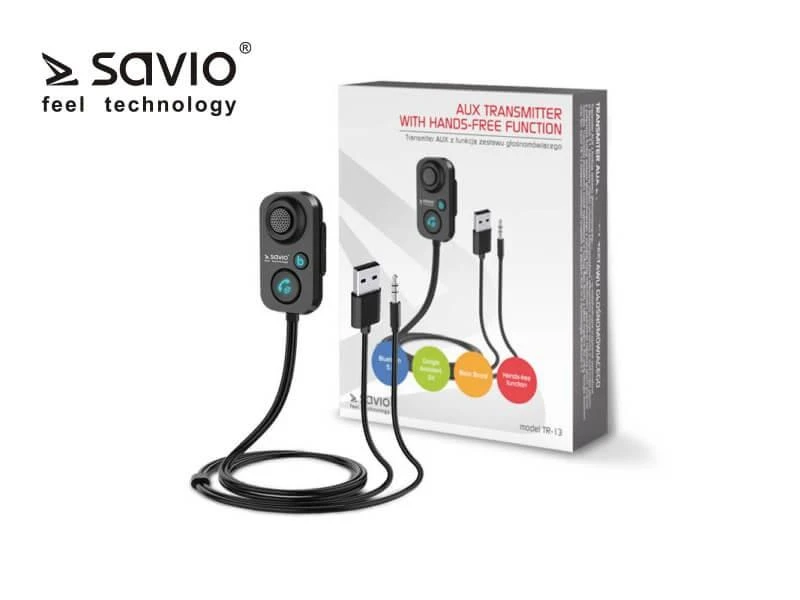 Savio Adapteris TR-13 su Bluetooth ir laisvų rankų funkcija