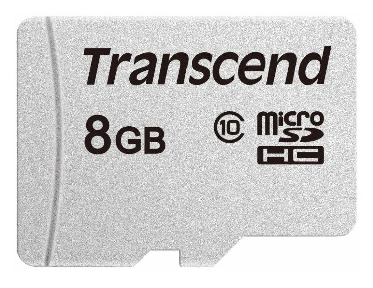 Atminties kortelė „TRANSCEND“ 8 GB „Micro SD“ be adapterio, 10 klasė