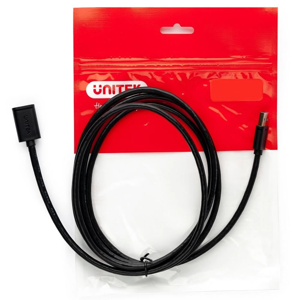 UNITEK Y-C418GBK Unitek USB plėtinio keitiklis USB2.0 AM-AF, 5m Y-C418GBK