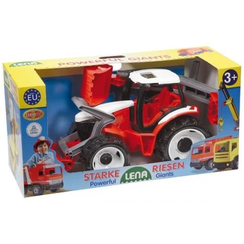 Traktorius-ekskavatorius LENA Giga Truck, (žalia/raudona)