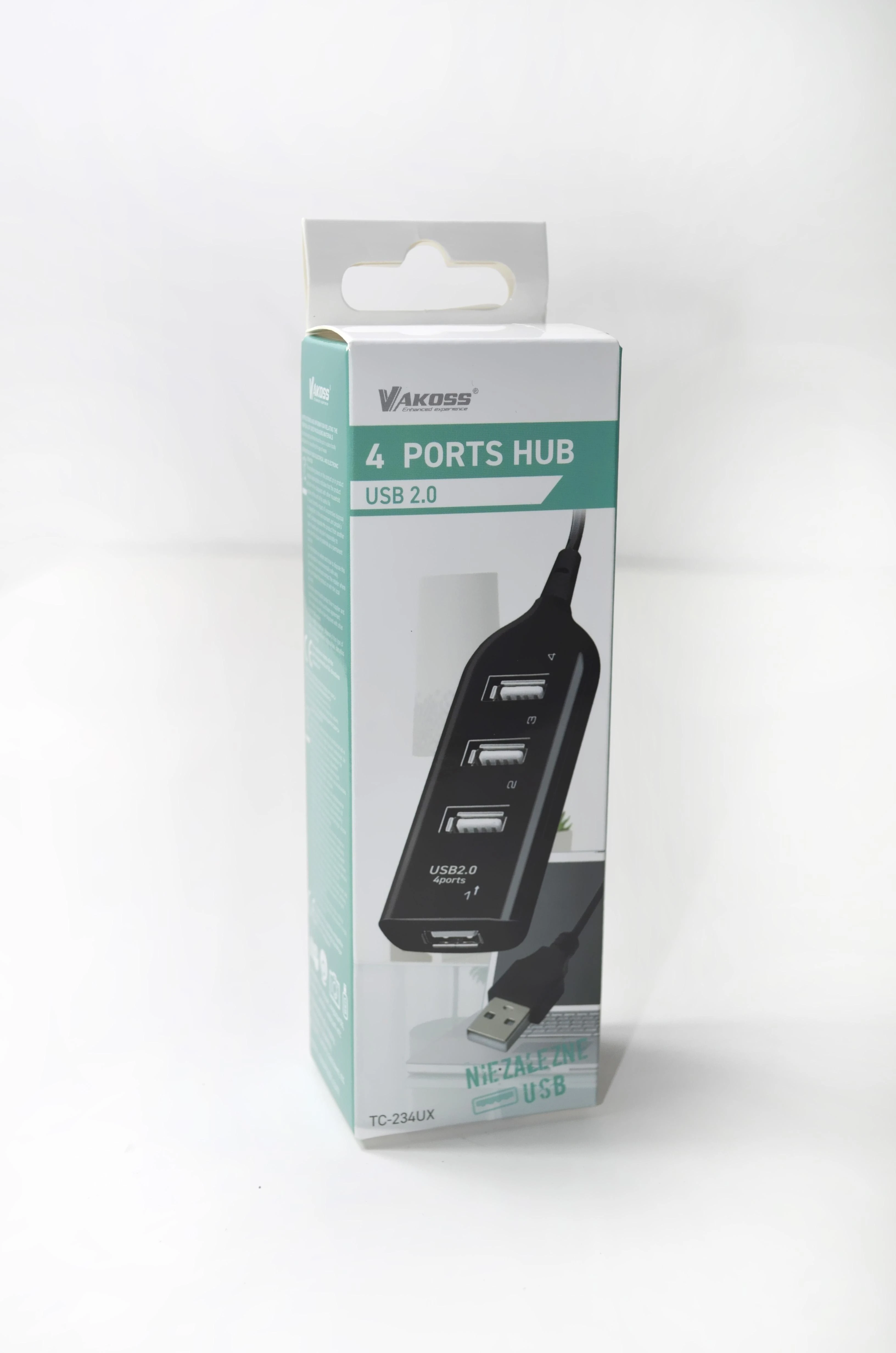USB Adapteris - Vakoss TC-234UX USB 2.0 Juodas