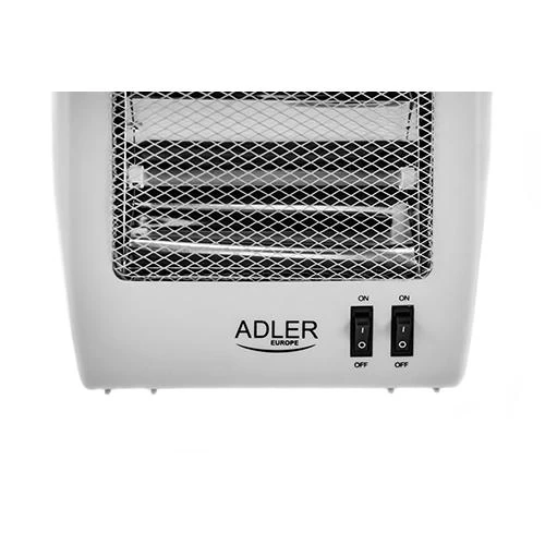 Adler | Šildytuvas | AD 7709 | Halogeninis šildytuvas | 800 W | Galios lygių skaičius 2 | Baltas