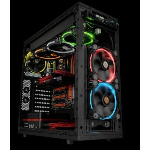 THERMALTAKE Riing 12 LED RGB 3er rinkinys didelio našumo važiuoklės ventiliatorius 3 dalys 120x120x25mm RGB LED Triukšmas 18,7 dBA su LNC