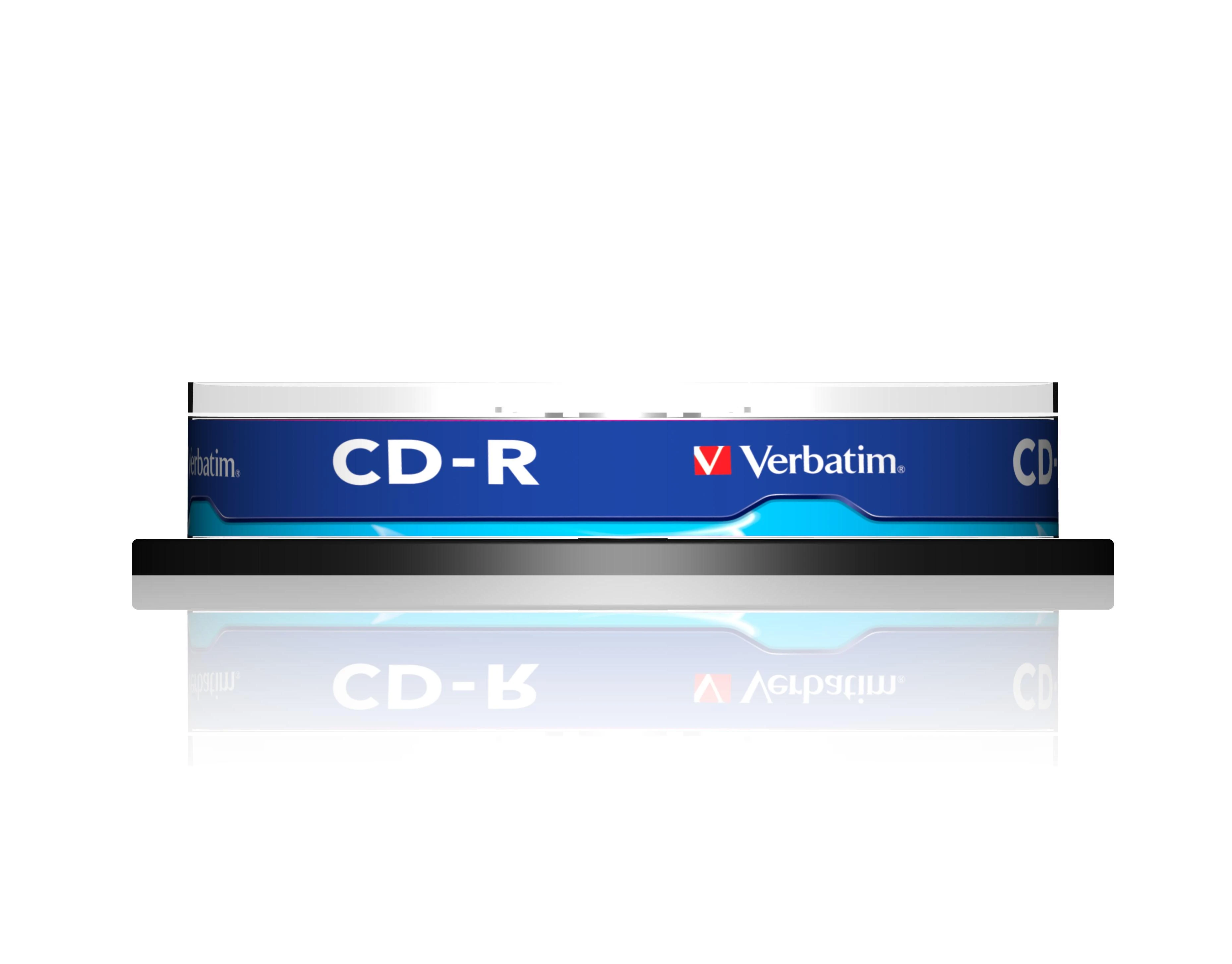 Verbatim CD-R 700MB diskų pakuotės šoninis vaizdas