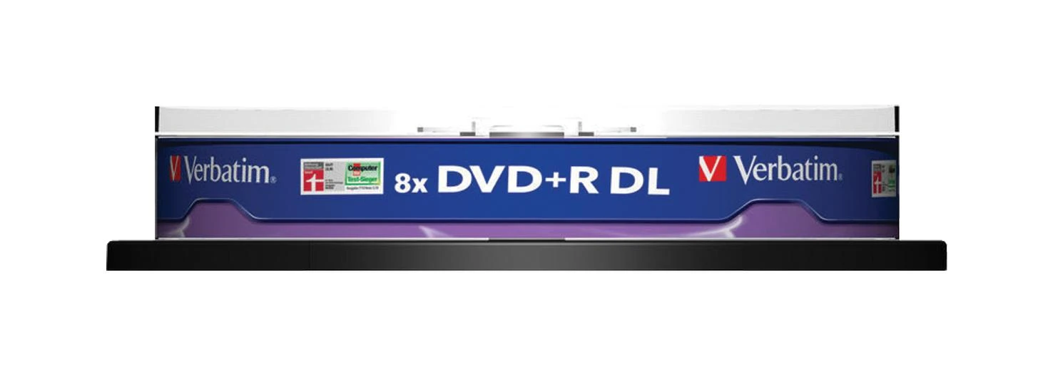 Verbatim DVD+R 8x 8.5GB DL Matte sidabrinis 10 vnt. pakuotė