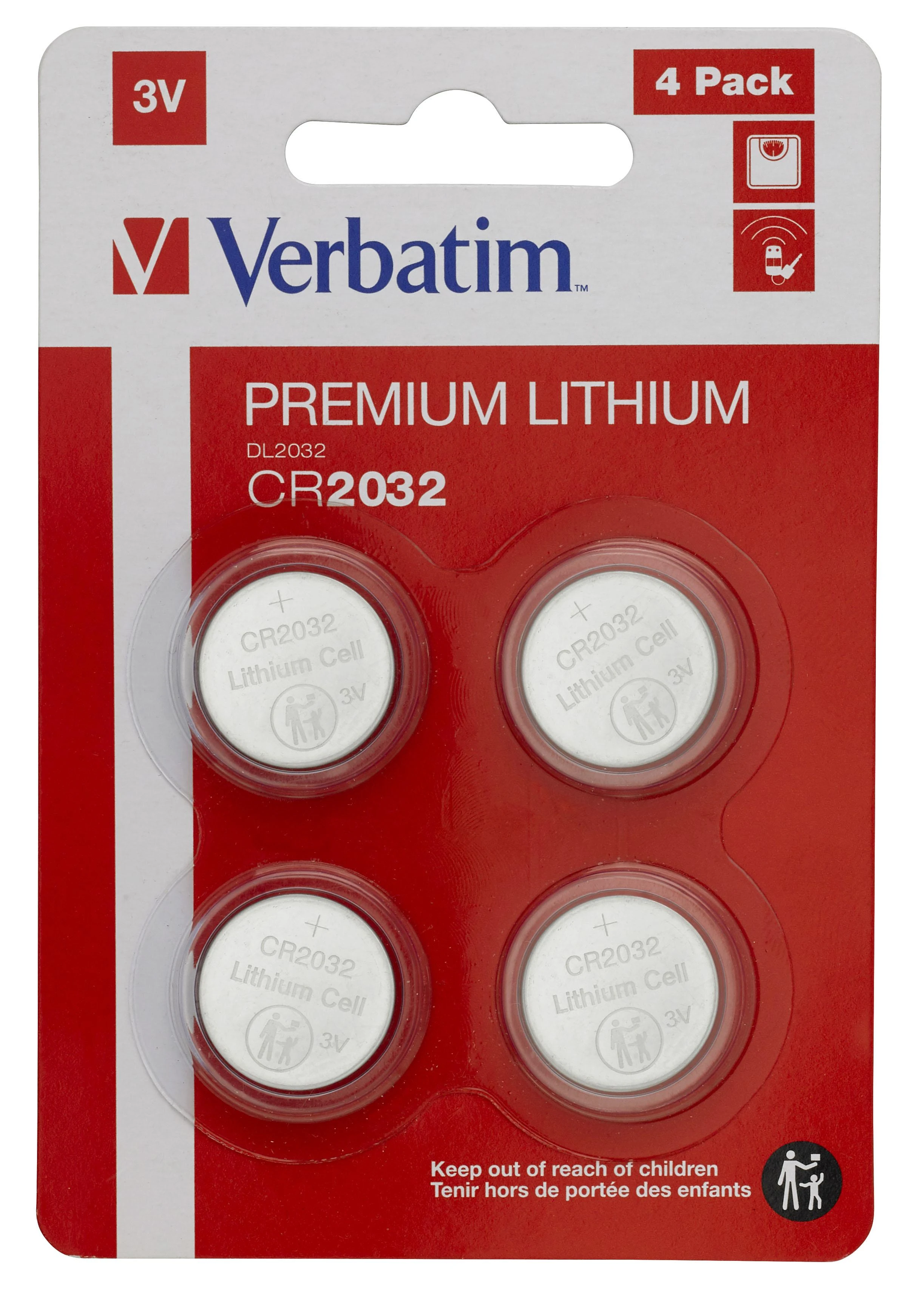 Verbatim CR2032 3V baterijų pakuotė