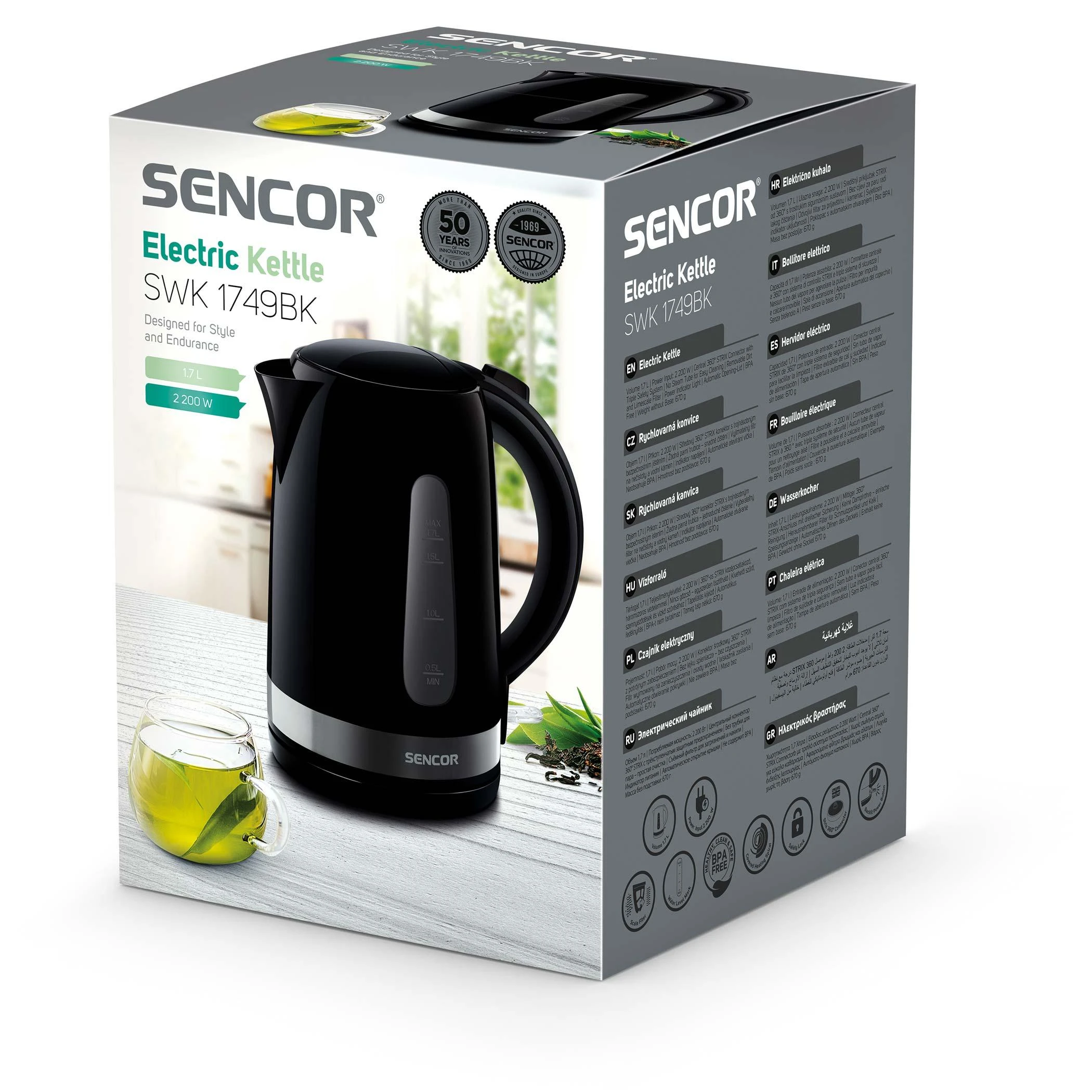 Virdulys Sencor SWK1749BK juoda
