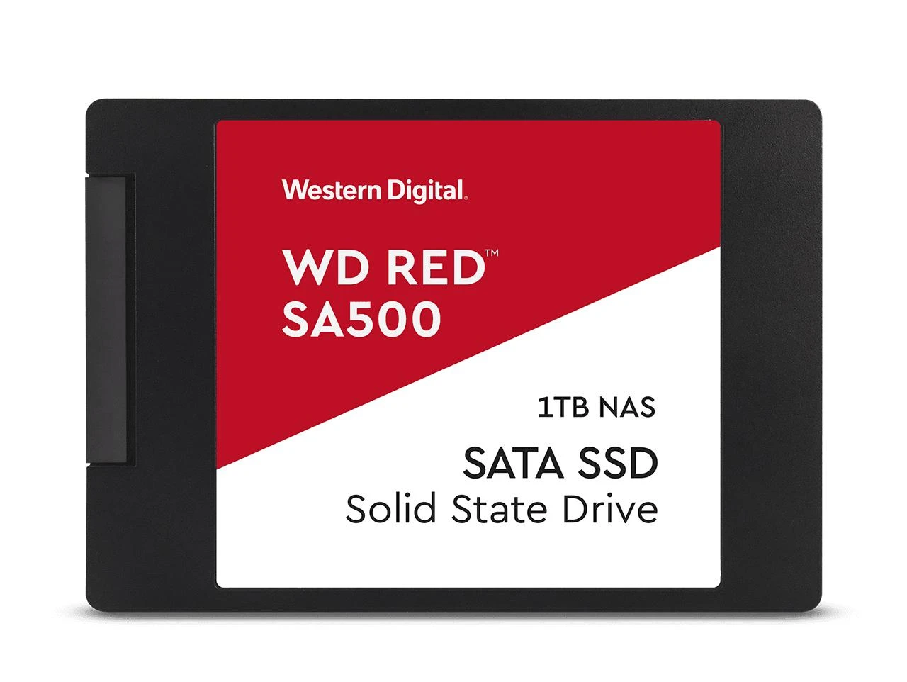 WD Raudona SSD SA500 NAS 1TB 2.5" SATA III 6 Gb/s vidinis, vienos pakuotės, maitinamas „SANDISK“