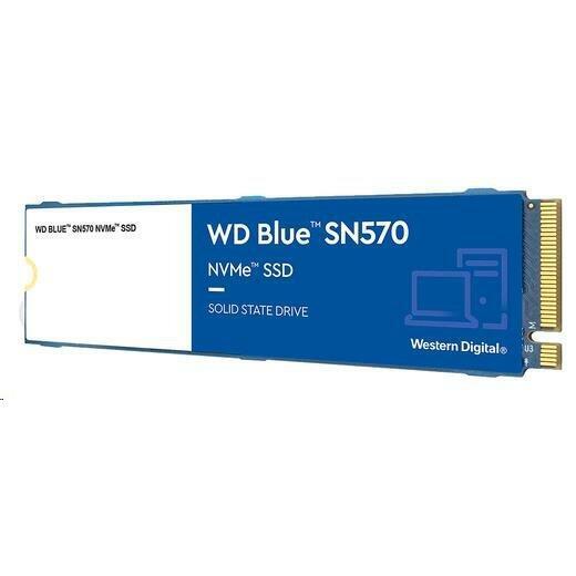 „SanDisk WD Mėlyna SSD SN570 NVMe 2TB M.2 2280 PCIe Gen3 8Gb/s vidinis, vienos pakuotės