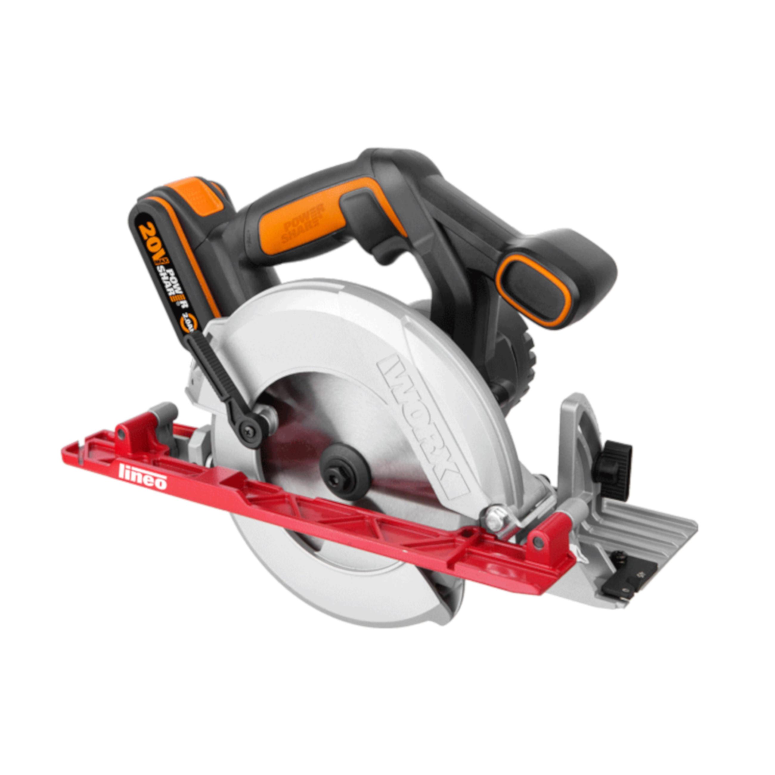 Diskinis pjūklas 20v 165mm, be akum. Worx