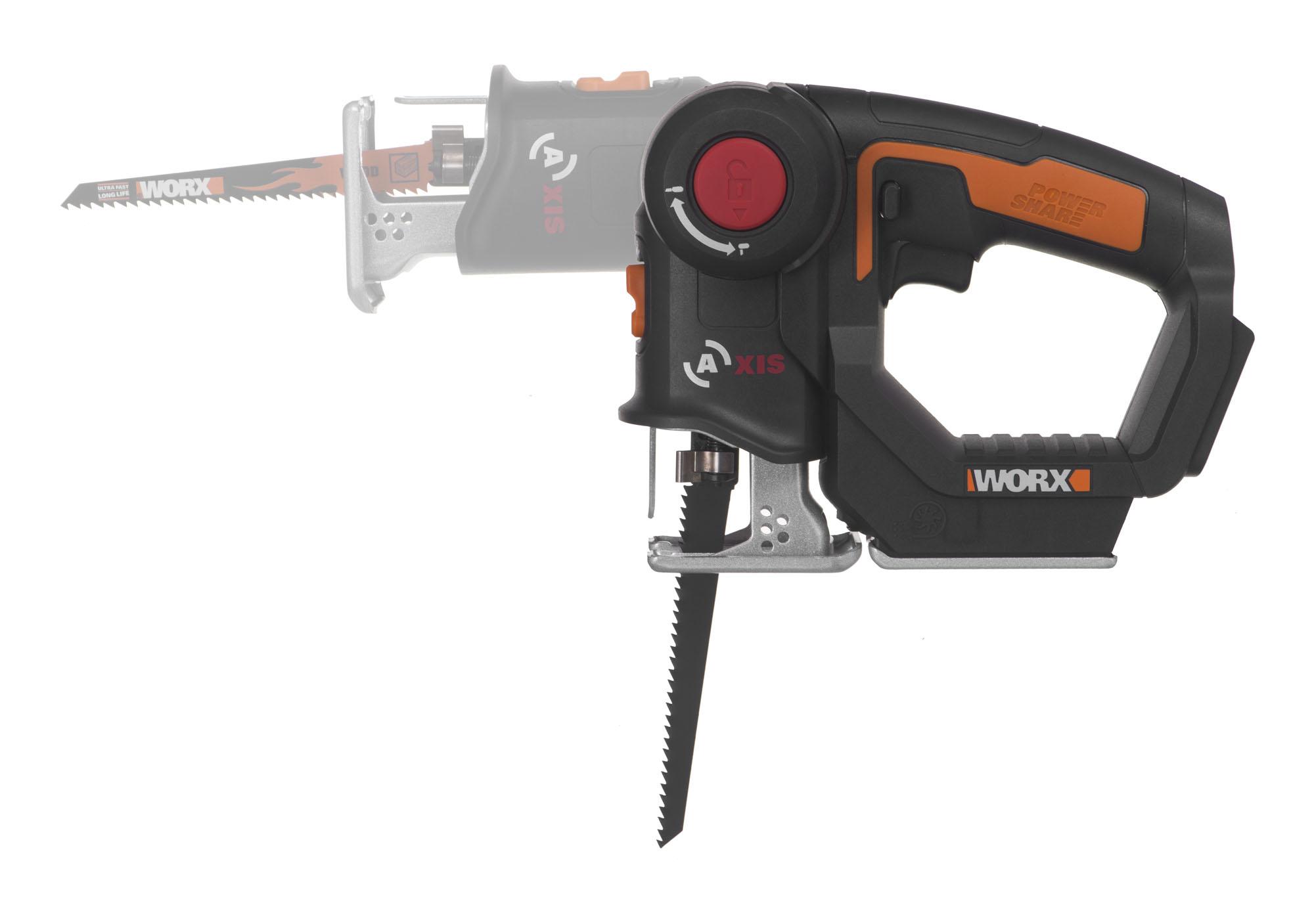 Akumuliatorinis siaurapjūklis WORX WX550.9 (be akum. ir kroviklio)