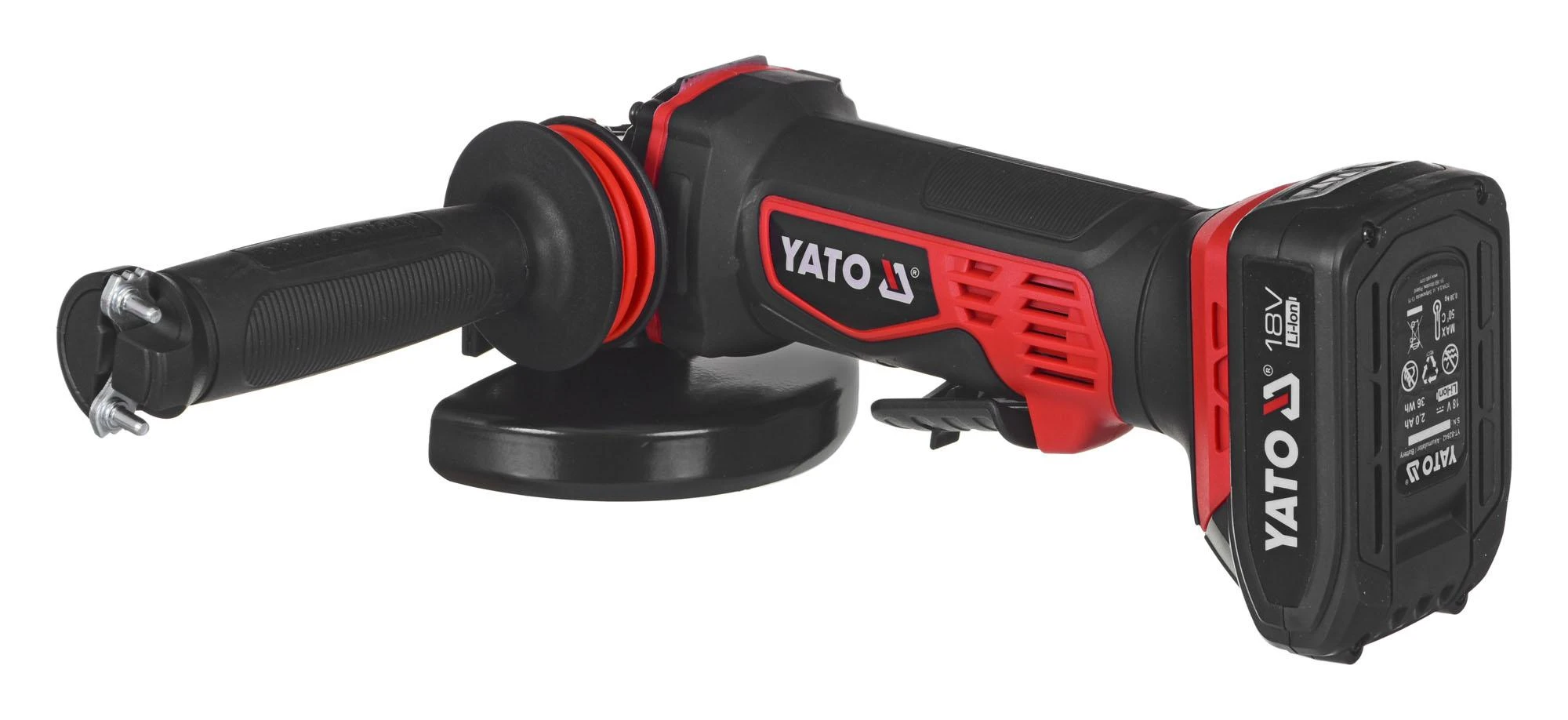 Yato kampinis šlifuoklis YT-82826 125mm, 1x2Ah