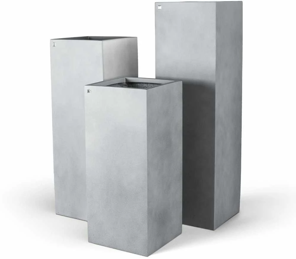 Fleur Ami Vokietija fleur ami 35x35x100cm vazonas Division Lite Column, concrete stone pilka