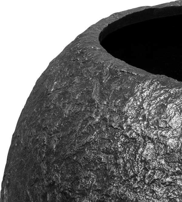 Fleur Ami Vokietija fleur ami Ø60x43cm vazonas Rocky Globe 60, juodas granite
