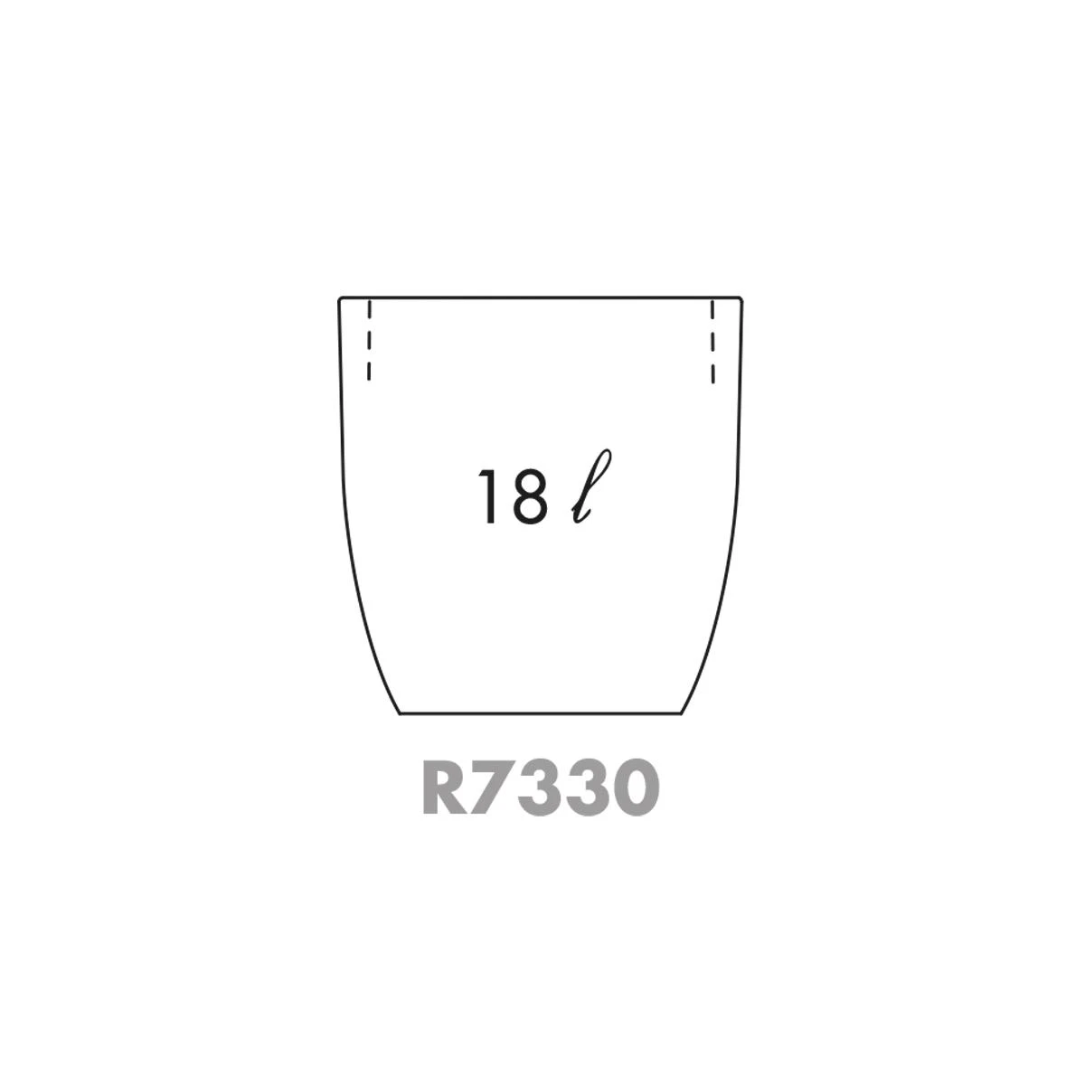 Nicoli ø30x30cm vazonas Rhea 30 rūdinto plieno spalvos