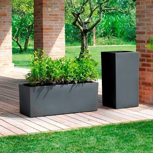 Teraplast Italija Teraplast 100x40x40cm lovelis Schio Cassa 100 antracito spalvos