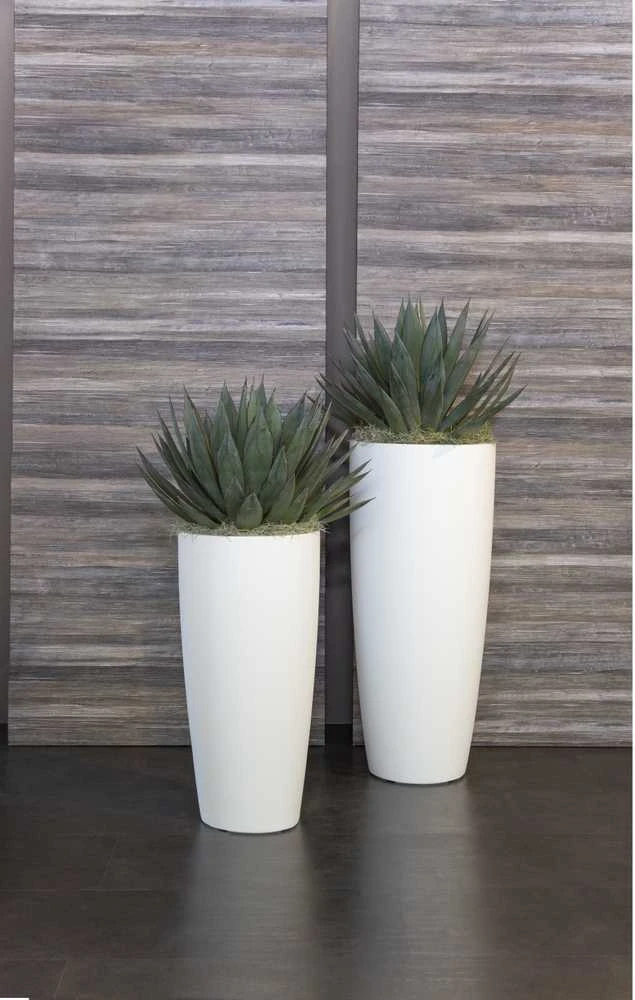 Nicoli Ø36x70cm vazonas su išimamu konteineriu Style 36, baltos spalvos