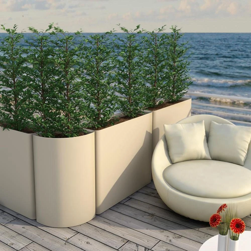 Teraplast Italija Teraplast 90x27x78cm vazonas su drėkinimo sistema Divio 80, antracito spalvos