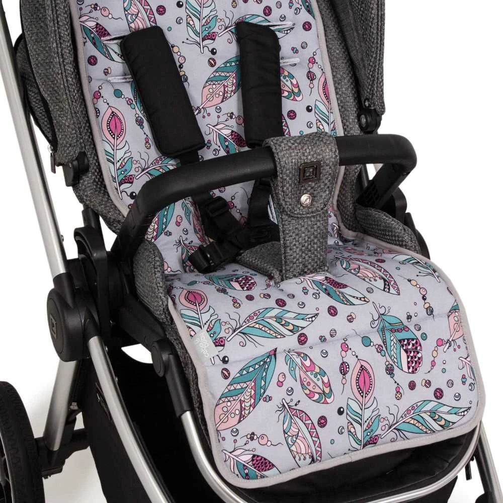 CebaBaby CebBaby įdėklas vežimėliui dvipusis 33x85 Plumas