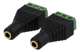 3,5 mm jungčių adapteriai su varžtiniais kontaktais