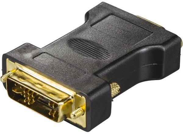 DVI-A male į VGA adapteris su auksinėmis jungtimis