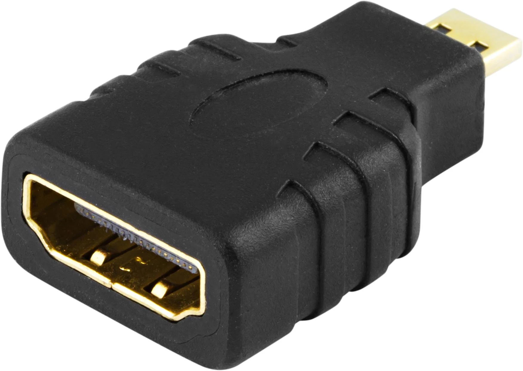 Micro HDMI į HDMI adapteris, juodas korpusas